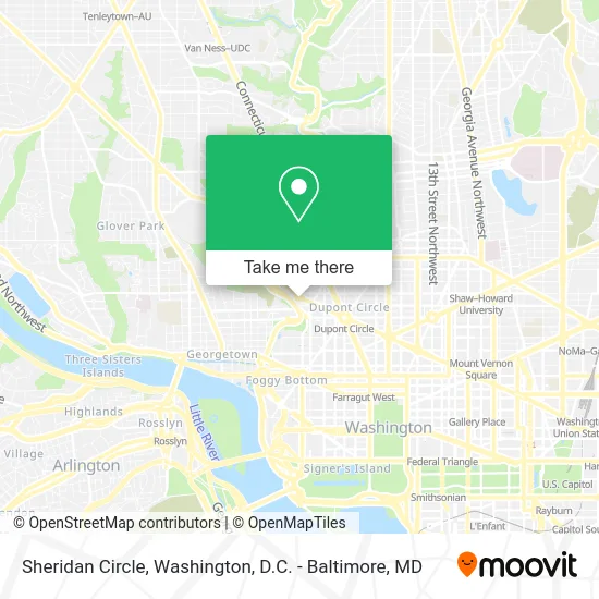 Sheridan Circle map