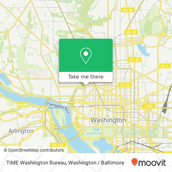 TIME Washington Bureau map