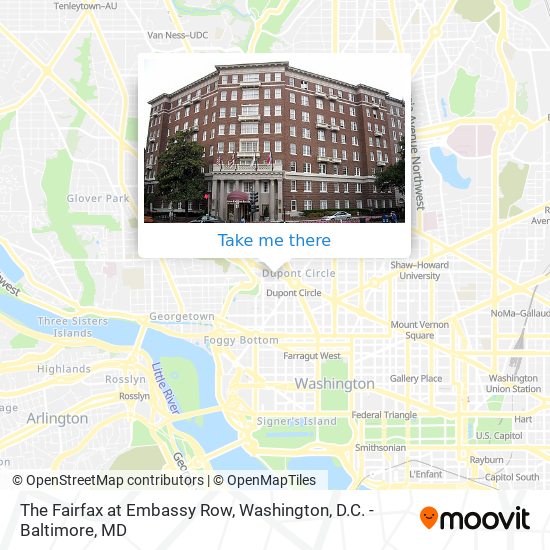 The Fairfax at Embassy Row map