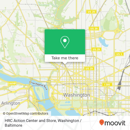 HRC Action Center and Store map