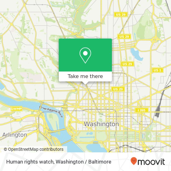 Mapa de Human rights watch