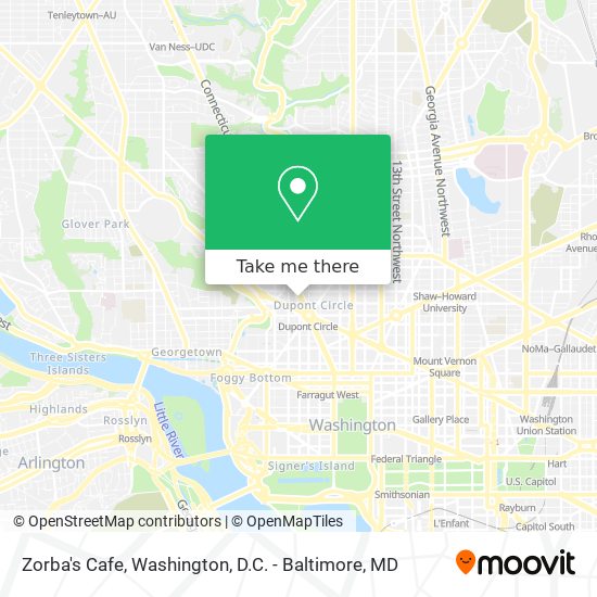 Zorba's Cafe map