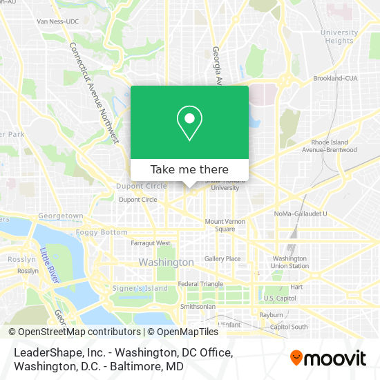 Mapa de LeaderShape, Inc. - Washington, DC Office