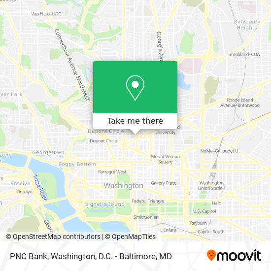 PNC Bank map