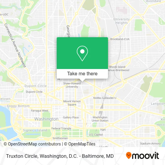 Mapa de Truxton Circle