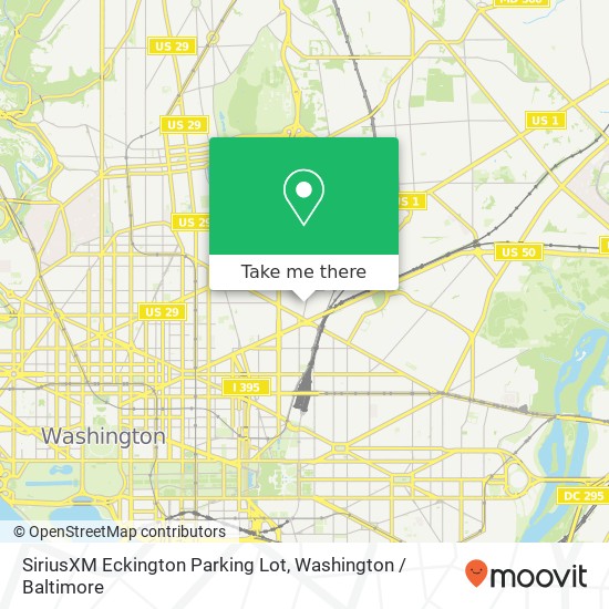 Mapa de SiriusXM Eckington Parking Lot