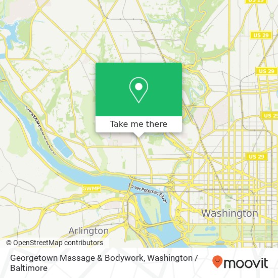 Georgetown Massage & Bodywork map