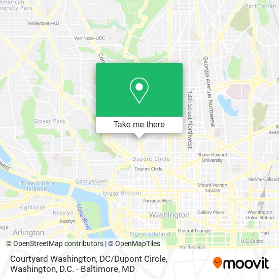 Mapa de Courtyard Washington, DC / Dupont Circle