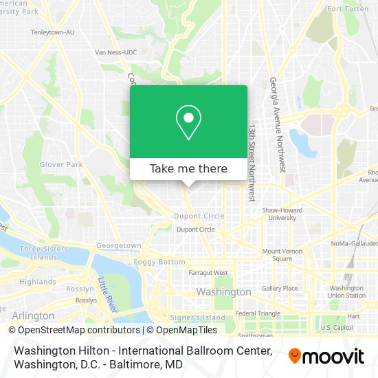 Mapa de Washington Hilton - International Ballroom Center