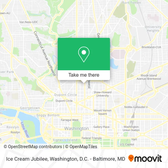 Ice Cream Jubilee map