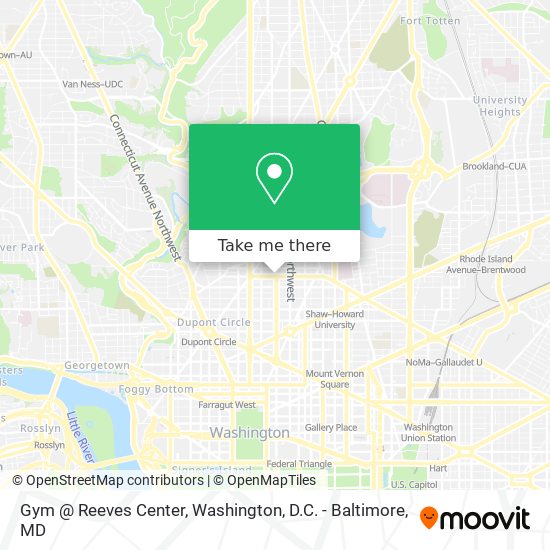 Gym @ Reeves Center map