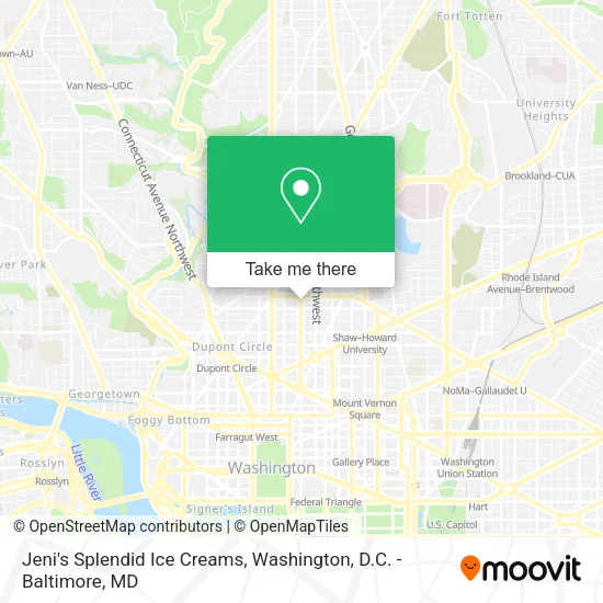 Mapa de Jeni's Splendid Ice Creams