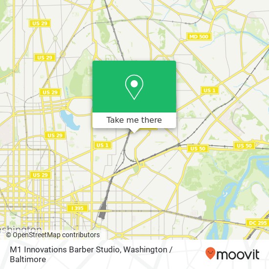 Mapa de M1 Innovations Barber Studio