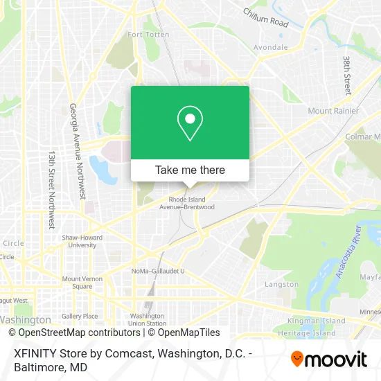 XFINITY Store by Comcast map