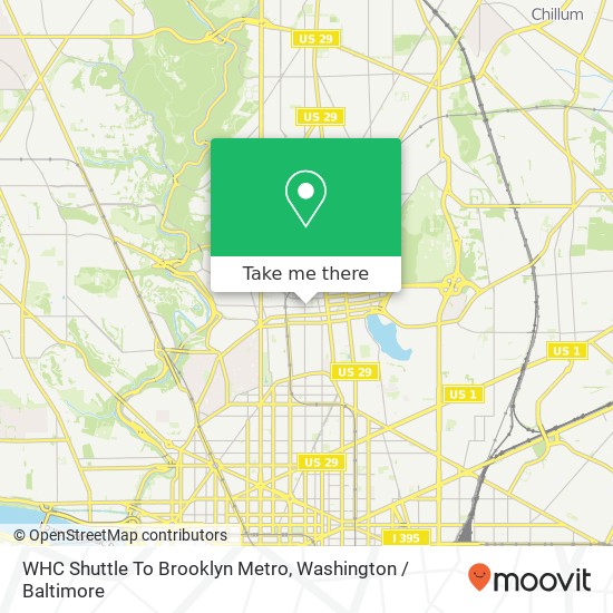Mapa de WHC Shuttle To Brooklyn Metro