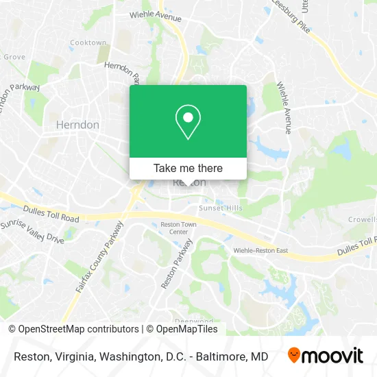 Reston, Virginia map