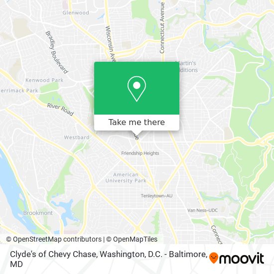 Mapa de Clyde's of Chevy Chase