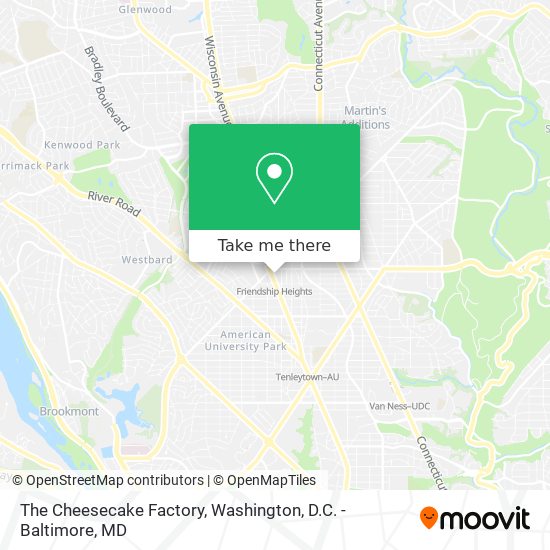 Mapa de The Cheesecake Factory