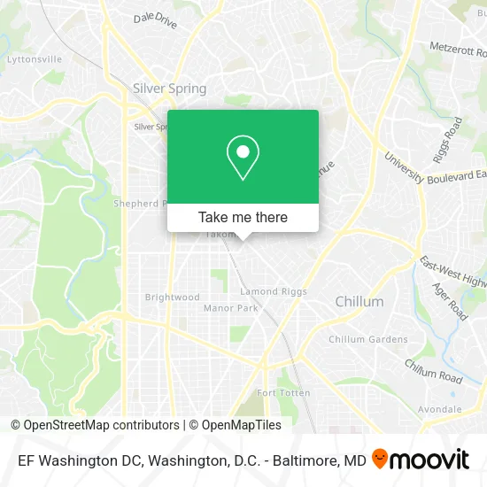 EF Washington DC map
