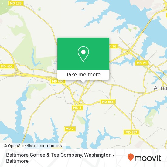 Baltimore Coffee & Tea Company map
