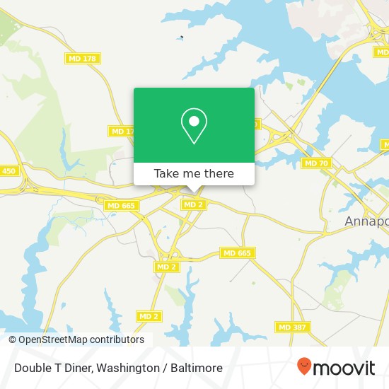 Mapa de Double T Diner