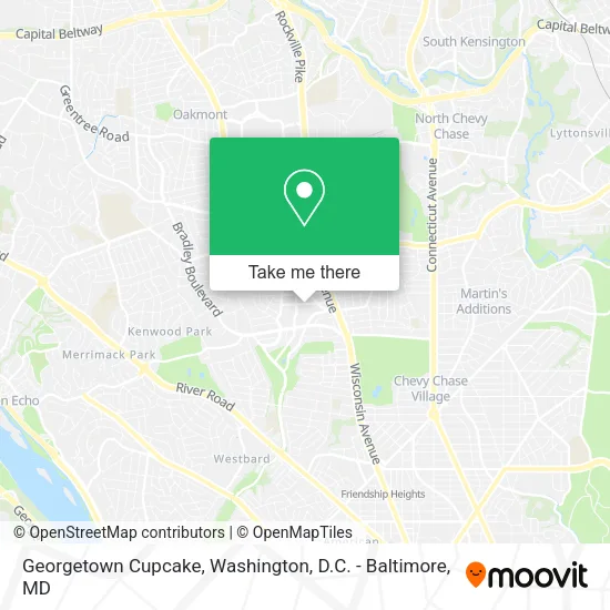 Mapa de Georgetown Cupcake