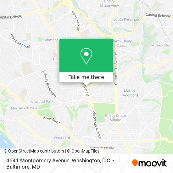 Mapa de 4641 Montgomery Avenue