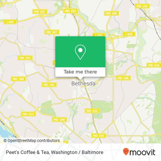 Peet's Coffee & Tea map