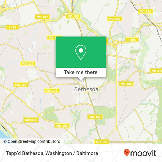 Tapp'd Bethesda map