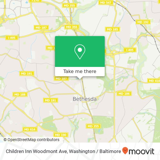 Children Inn Woodmont Ave map