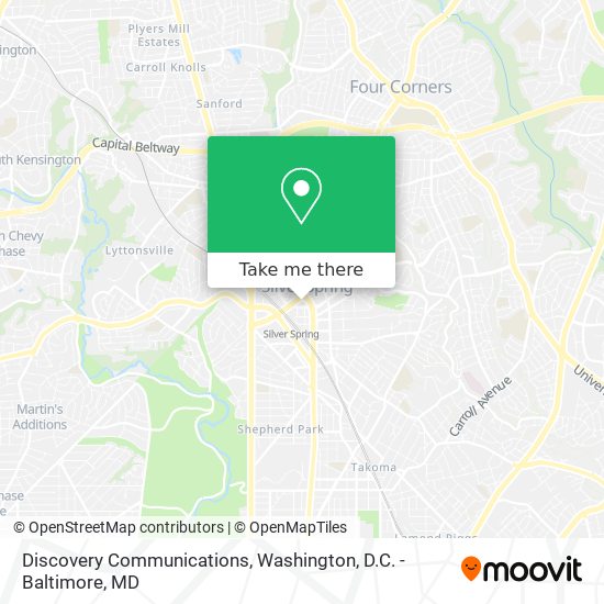 Discovery Communications map