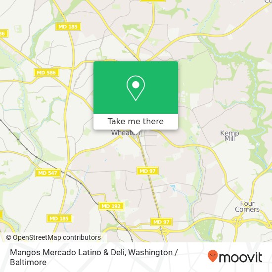 Mapa de Mangos Mercado Latino & Deli