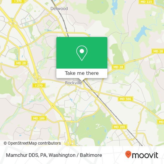 Mamchur DDS, PA map