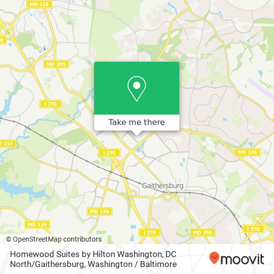 Homewood Suites by Hilton Washington, DC North / Gaithersburg map