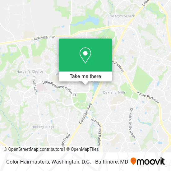 Color Hairmasters map