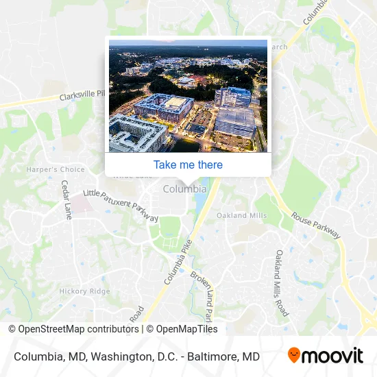Columbia, MD map