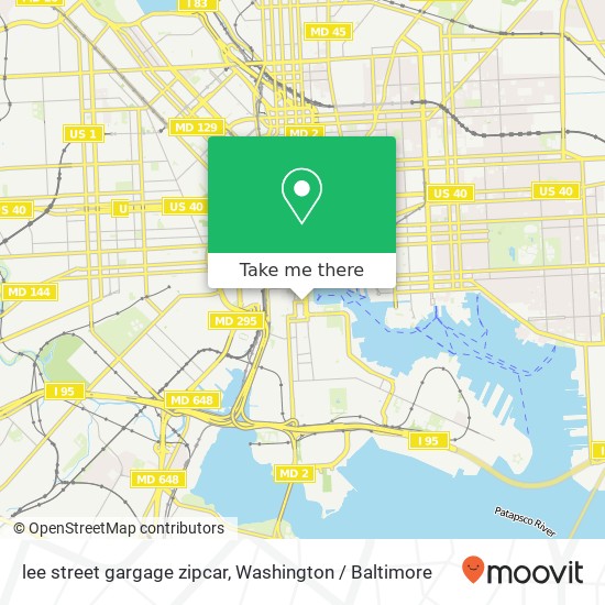 lee street gargage zipcar map