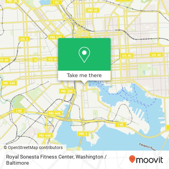 Royal Sonesta Fitness Center map