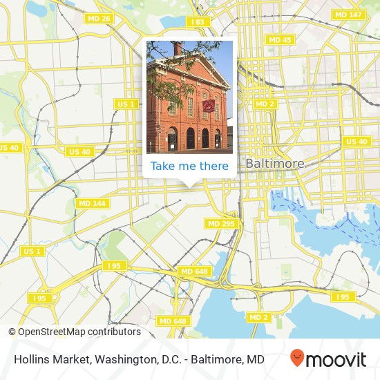 Hollins Market map