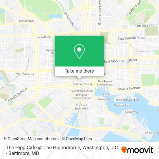 The Hipp Cafe @ The Hippodrome map
