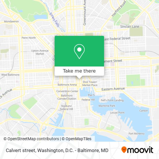 Mapa de Calvert street