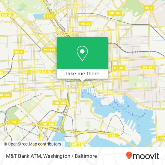 M&T Bank ATM map