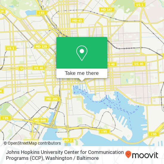 Johns Hopkins University Center for Communication Programs (CCP) map