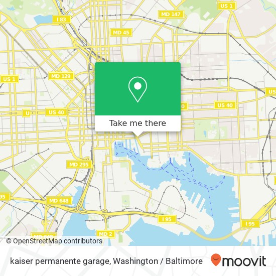 kaiser permanente garage map