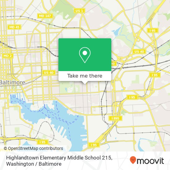 Mapa de Highlandtown Elementary Middle School 215