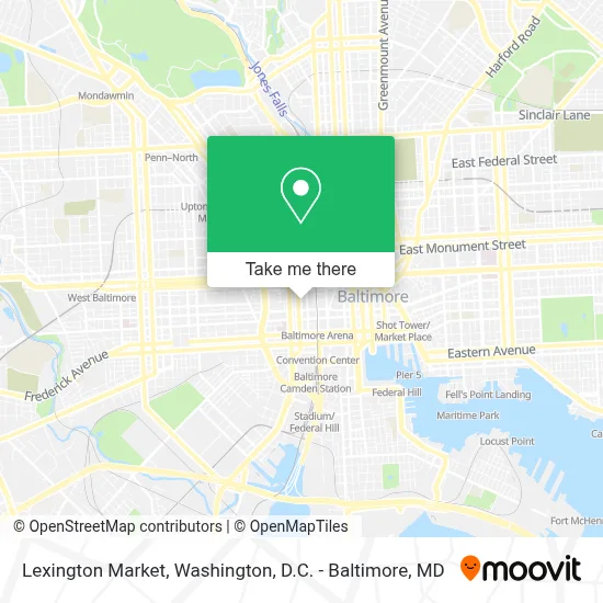 Lexington Market map