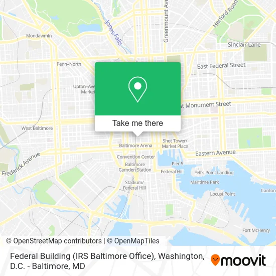 Federal Building (IRS Baltimore Office) map