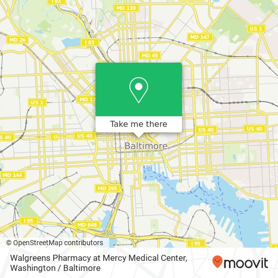 Walgreens Pharmacy at Mercy Medical Center map