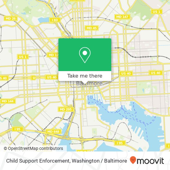 Child Support Enforcement map