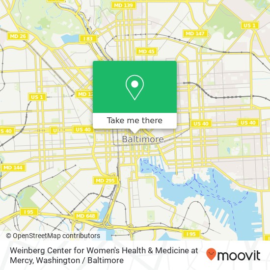 Weinberg Center for Women's Health & Medicine at Mercy map
